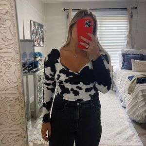 Altered State Cow Print Long Sleeve